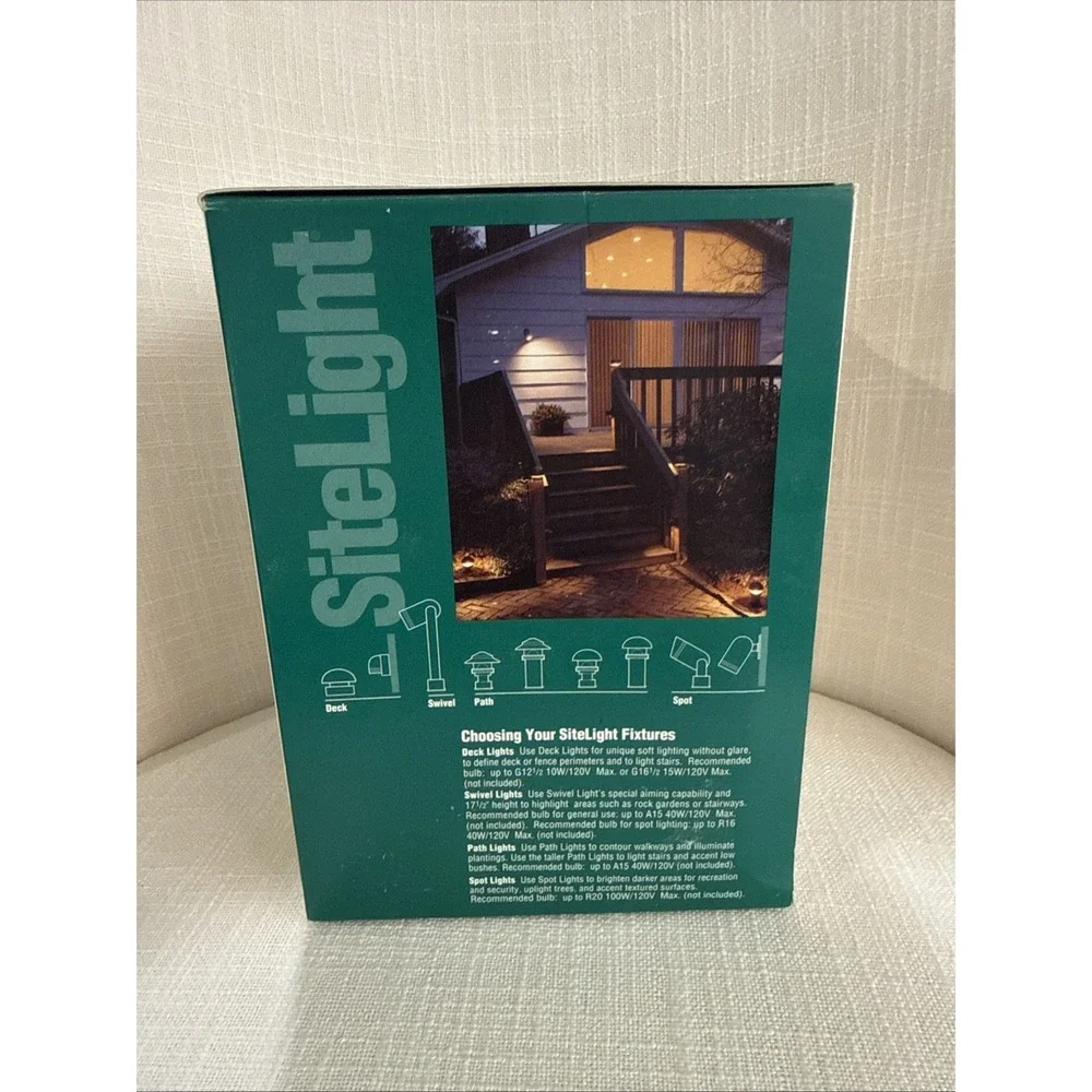 SiteLight New Old Stock Red Dot‎ K851BR Bronze Deck Sconce Light 120v